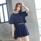 Set: Short-sleeve T-shirt + A-line Skirt