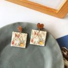 Heart Rabbit Alloy Dangle Earring 1 Pr - Stud Earring - Brown - One Size
