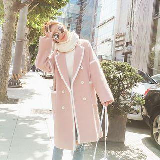 Piped Knit Coat