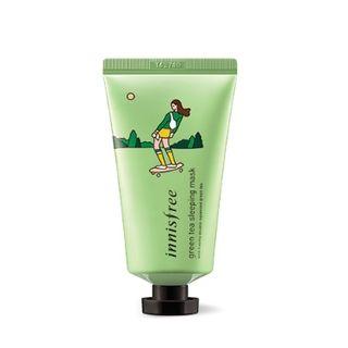 Innisfree - Green Tea Sleeping Mask (2 Types) 50ml (2018 Eco Hankie Limited Edition)  Green