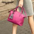 Genuine Leather Tote With Tassels