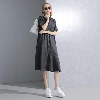 Short-sleeved Shirt Dress