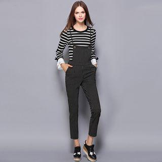Set: Striped Long-sleeve T-shirt + Striped Jumper Pants