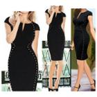 Studded Cap-sleeve Dress