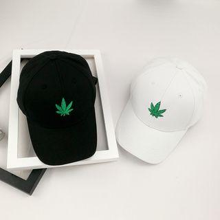 Leaf Embroidered Cap