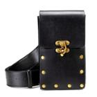 Studded Faux Leather Belt Bag
