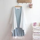 Set: Sleeveless Dress + Long Jacket