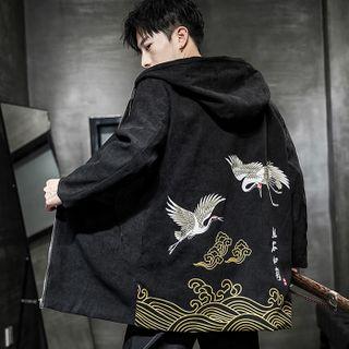 Embroidered Hood Jacket