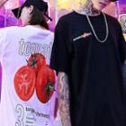 Couple Matching Tomato Print Short-sleeve T-shirt