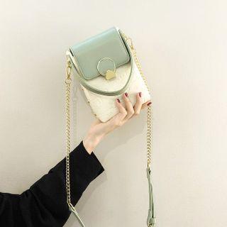 Two-tone Crossbody Mobile Pouch