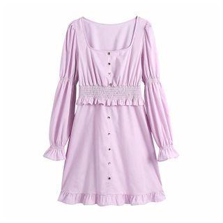 Bell-seeve Mini A-line Dress