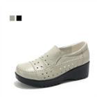 Platform Punched Loafers