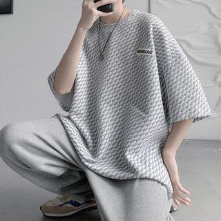 Round-neck Printed Short Sleeve T-shirt