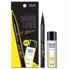 Clio - Waterproof Brush Liner Kill Black Xp Set : Eyeliner + Micro Professional Lip & Eye Remover 30ml
