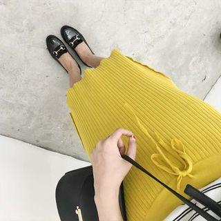 Side Slit Midi Skirt