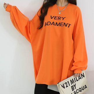 Plus Size Very Letter Sweatshirt