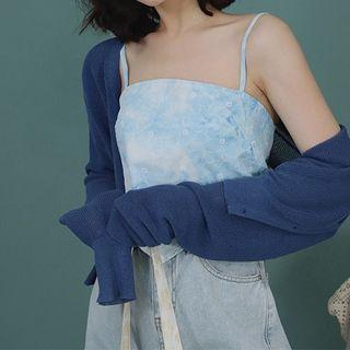 Spaghetti Strap Tie Dye Top Sky Blue - One Size
