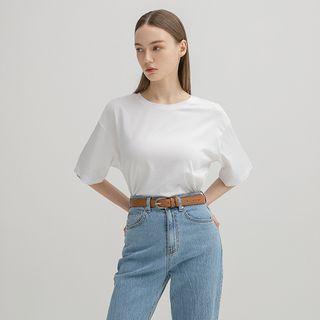 Letter-back Cropped T-shirt