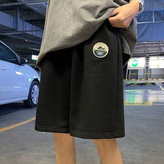 Applique Wide Leg Sweatshorts