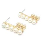 Pearl Amphibole Earrings Gold - One Size