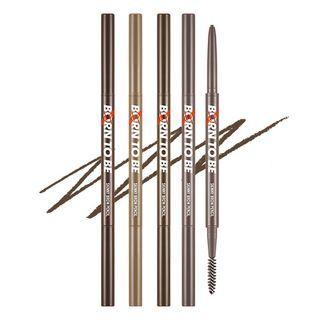 Apieu - Born To Be Madproof Skinny Brow Pencil - 4 Colors #03 Natural Brown