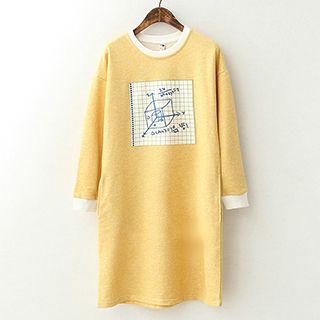Applique Pullover Dress