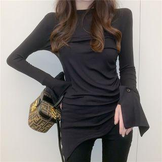 Bell-sleeve Irregular T-shirt