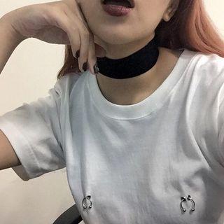Ring-accent Short-sleeve T-shirt
