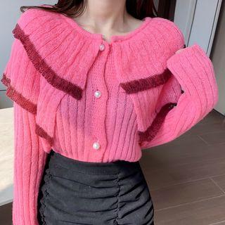 Ruffle Cardigan / Shirred Skirt
