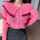 Ruffle Cardigan / Shirred Skirt