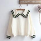 Collar Sweater Off-white - One Size