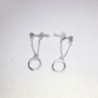 925 Sterling Silvercircle Drop Earrings