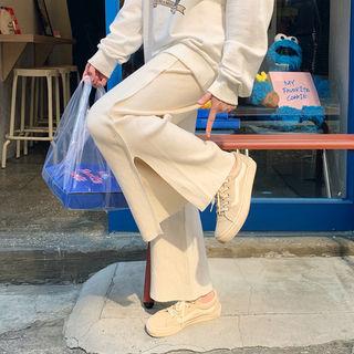 Slashed Wide Knit Pants