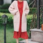 Perforated Knit Long Jacket