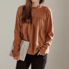 Frill-neck Tie-back Top