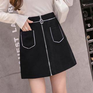 A-line Zip Skirt