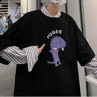 Short-sleeve Pattern Print T-shirt