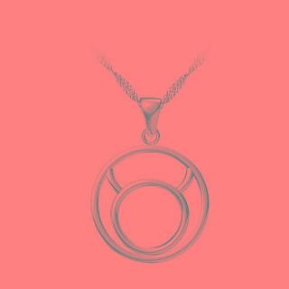 925 Sterling Silver Taurus Pendant With Necklace