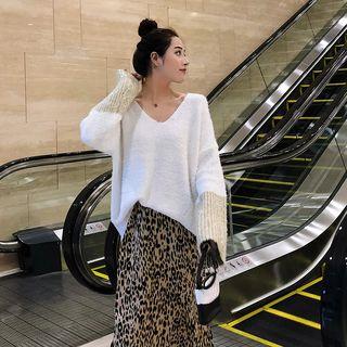 Glitter Panel Sweater
