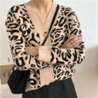 Leopard V-neck Cardigan