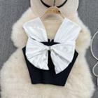 Rhinestone Bow Tank Top