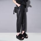Faux-leather Slim-fit Pants
