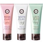 Happy Bath - Clay Mask 100ml (3 Types) Lava Clay Pore Cleansing Mask