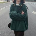 Collared Zip Jacket Green - One Size