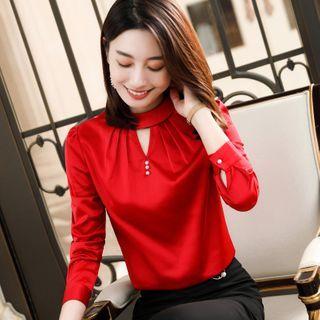 Plain Blouse / Dress Pants / A-line Skirt / Set