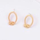 Alloy Knot Earring 1 Pair - Gold - One Size
