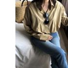 Drawstring-waist Shirt