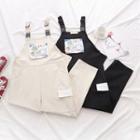 Cartoon Print Buckled Jumper Pants