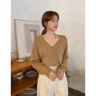 Cashmere Blend Colored Cardigan