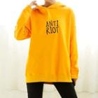 Lettering Hoodie Yellow - One Size